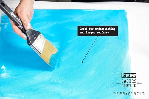 Liquitex Basics Acrylic Paint Set, 3 x 118ml (4-oz.) Tube Paint Set, Two White & One Black