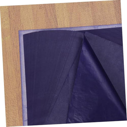 Angoily 100pcs Graphite Carbon Transfer Paper for Tracing Painting Carbon Coated Paper Canvas - color: Blue