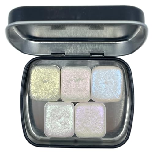 IUILE Handmade Watercolor Paints - 5 Color Fairy Half Pan Set (5 colors) - color: 5-Color Fairy