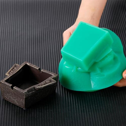 BBDINO Super Elastic Liquid Silicone Mold Making 8A Jade Green 4.4 Lbs Kit | 1A:1B Mix Self Degassing 3h Fast Cure Platinum Liquid Silicone Mold Making of Casting with Resins |Plaster |Candle |Soap etc. - color: 70.6 Oz Jade Green