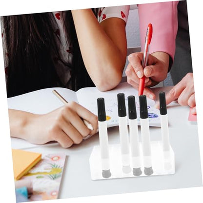 4pcs Marker Storage Rack with Design Capacity Pen Holder for Art Supplies Sleek and Scratch Resistant Organizer for Home Office and School Use