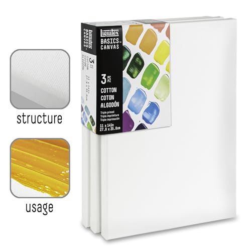 Liquitex BASICS Canvas, 3 pack, 16" x 20" - style: 16" x 20"