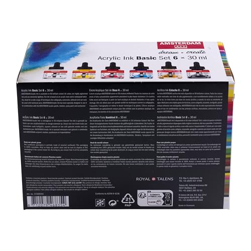 Amsterdam Acrylic Ink Basic Set | 6 x 30 ml (17209101)