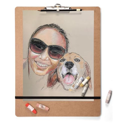 Officemate 13.25" x 17" Portable Sketch Board for Artists, Classrooms, or Design & Drafting (83090) - size: Medium