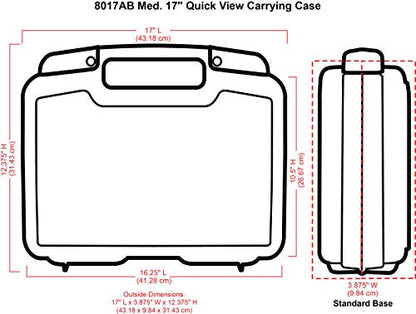 ArtBin 17 inch 8017AB Quick View Carrying Case, Portable Art & Craft Organizer with Handle, 1 Plastic Storage Case - 17" Standard Base Open Core - size: 17 inch - Standard