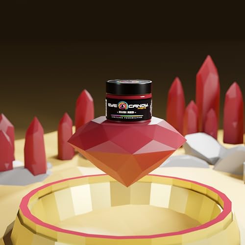 Eye Candy Resin Pigment Paste – Highly Pigmented Epoxy Color, 2 oz, Solid Non-Metallic, Mixable for Custom Shades (Rubi Red) - color: Rubi Red
