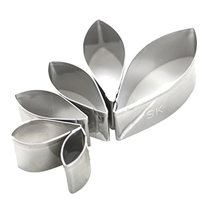 KALAIEN 6pcs/set Dahlia Sugar Flower Cutter Set Fondant Cake Sugarcraft Decorating Tools - color: Dahlia Cutter(6pcs)
