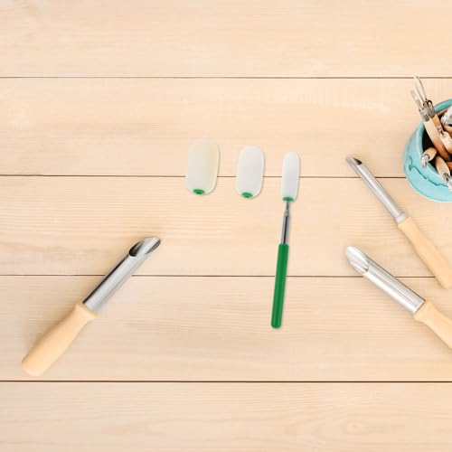 ARTIBETTER Telescoping Sponge Stick for Pottery 3-Piece Set with Detachable Sponge Heads for Water Absorption and Shaping Clay for Artists and Ceramics Enthusiasts