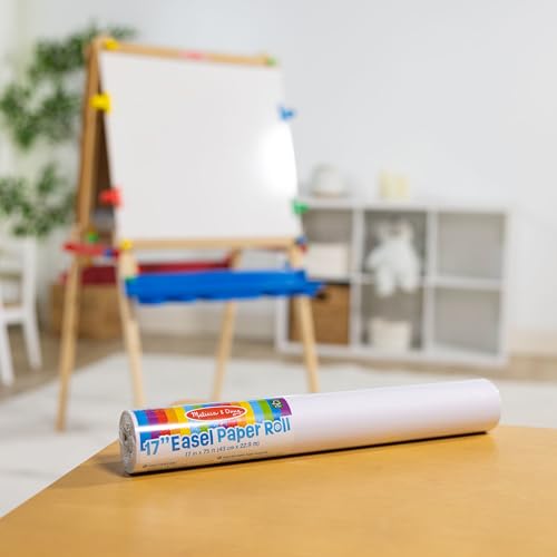 Melissa & Doug Easel Paper Roll - 17 Inches Wide, 75 Feet Long for Painting, Drawing, Art and Craft Projects for Kids