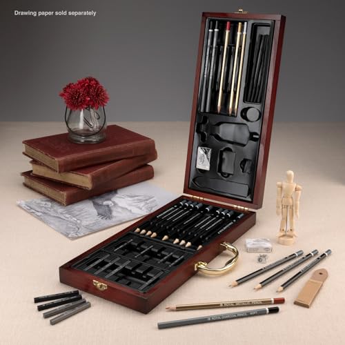 Royal & Langnickel Premier 40 Piece Sketching Artist Case - color: Skizze Set (40 Stück)