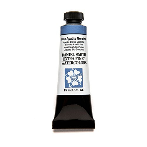Daniel Smith Extra Fine Watercolor Paint, 15ml Tube, Blue Apatite Genuine, 284600196, 0.5 Fl Oz (Pack of 1) - color: Blue Apatite Genuine