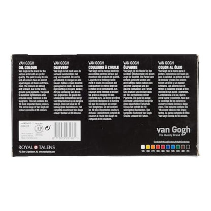 Van Gogh Oil Color Paint, 10x20ml Tubes, Basic Set - color: General Selection, Standard Set, size: 0.68 Fl Oz (Pack of 10)