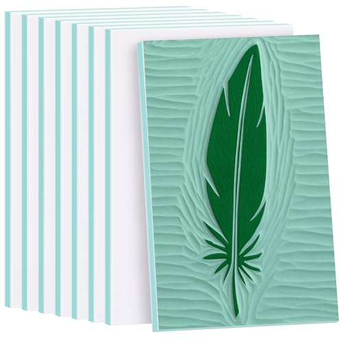SGHUO 8pcs 4" x 6" Rubber Stamp Carving Blocks Linoleum for Printmaking Supplies, Linocut Block Carving Tools - color: Green-8pcs