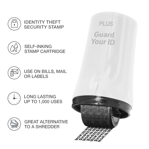 Guard Your ID Advanced Roller 3-Pack — Identity Theft Protection Stamp, Privacy Roller for Mail, Documents & Labels, Shredder Alternative, 1,000 Impressions per Roller (Turquoise, Green, White) - color: Xtra Mixed: Turquoise Green White, size: Regular 3-P