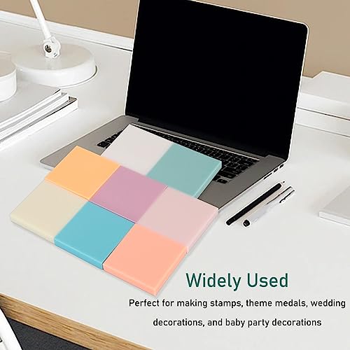 Rubber Carving Blocks - Soft, 8 Assorted Colors Easy to Cut Dust-Free Rubber Stamp Carving Blocks