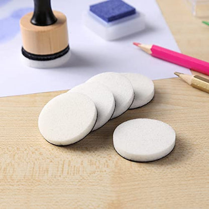 Ink Paints Mixing Blending Tool Mini Round Foam Refills, for Scrapbooking Craft, Control of Ink Placement, No More Inky Fingers Ink Blending Tool with Spare Pads for Rubber Stamping & Scrapbooking - color: 50 Foam Refills