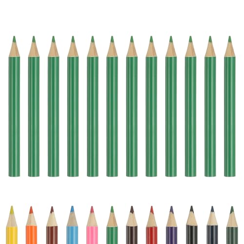PATIKIL Colored Pencils, Fruit Green Color Cute Drawing Pencils with Oil-Based Cores Art Scrapbook Supplies for Adult Coloring Books Artists Beginners Drawing Sketching, 12 Pcs - color: Fruit Green