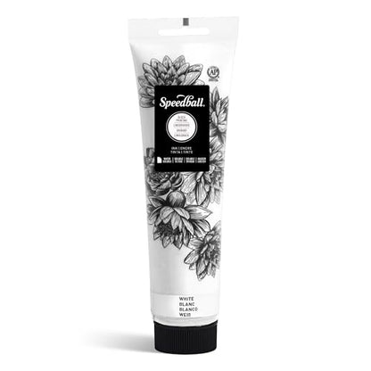 Speedball Water-Soluble Block Printing Ink, 5-Ounce Tube (White) - color: White, size: 13.5 fl oz