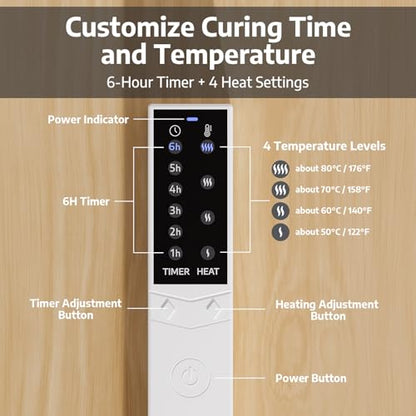 OFFNOVA 2-in-1 Resin Heating Mat & Leveling Table, Fast Curing Epoxy Molds, Resin Curing Machine for Silicone Molds, Undeformed Dryer with Smart Timer & Temp Control - size: 12*16" Resin Curing Board