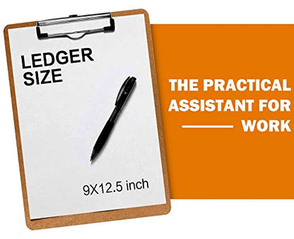 Clipboard, HERKKA 15 Pack Hardboard Office Clipboards Standard A4 Letter Size Clipboard with Low Profile Clip, Size 12.5 x 9 Inch - style: 15 PACK