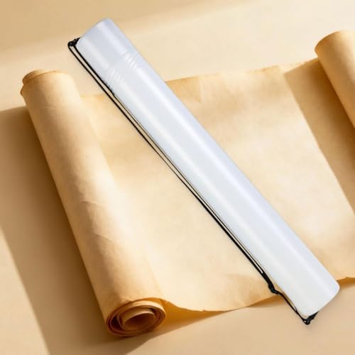 Fancyes Extendable Poster Storage Tube, 20"-37" Adjustable Length with Shoulder Strap, for Drawings Documents and Paper Rolls - color: White