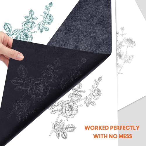 psler 100 Sheets Carbon Paper Sheets, Carbon Transfer Paper with 3PCS Embossing Stylus for DIY Woodworking, Paper, Canvas and Other Art Craft Surfaces(7.3 by 10 Inch) - size: A4 (100 Sheet with 3PCS Embossing Stylus)