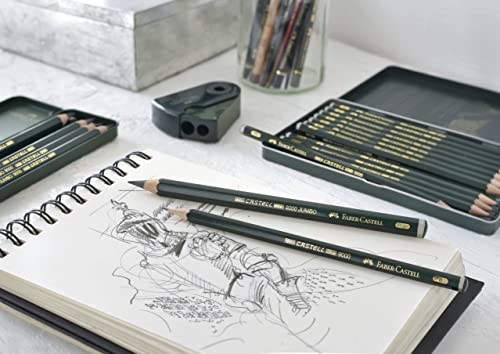 Faber-Castell Supreme Artist Quality Castell 9000 Jumbo Graphite Single Pencil, with Extra Thick 4B 5.3mm Lead - style: 4b