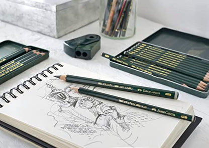 Faber-Castell Supreme Artist Quality Castell 9000 Jumbo Graphite Single Pencil, with Extra Thick 4B 5.3mm Lead - style: 4b