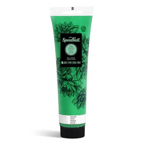 Speedball Water-Soluble Block Printing Ink, 5-Ounce Tube (Green) - color: Green, size: 5 fl oz