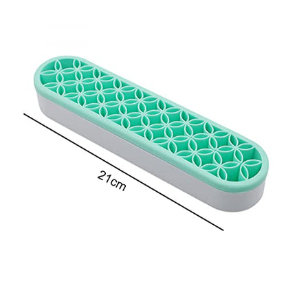Silicone Brush Holder Organizer for Painting Brush Holder,Craft or Sewing Tools Brush Drying Rack Multipurpose Diamond Painting Pen Holder Sewing Craft Tool Holder Storage Box for Stash and Store