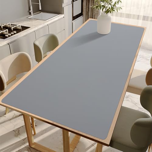 Extra Large Silicone Mats for Kitchen Counter, 24"x80" Heat Resistant Mat for Kitchen Island, Waterproof Multipurpose Countertop Protector, Skin-Friendly Material Table Mat, Freely Cuttable, Dark Gray - color: Dark Gray, size: 80"L x 24"W