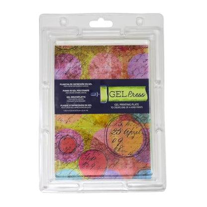 Gel Press Monoprinting Print Plate - A5 (5.8 x 8.3 inches) Gel Plate - Printmaking Supplies - Reusable Gel Printing Plate for Press Art for Card Making, Scrapbooking, Journaling, Arts & Crafts