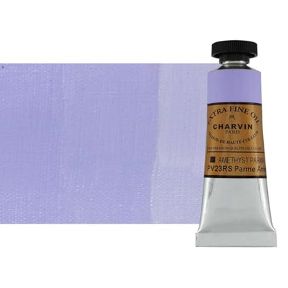 Charvin Extra Fine Oil Paint, Amethyst Parma 20 mL - Triple-Milled, Rich Texture, Poppy Oil-Based, Light-Fast, Handmade, Archival Quality - color: Amethyst Parma, size: 0.68 Fl Oz (Pack of 1)