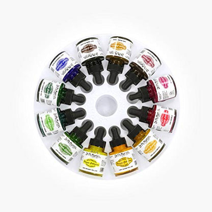 Dr. Ph. Martin's Spectralite Private Collection Liquid Acrylics Bottles, 1.0 oz, Set of 12 (Set 2) (800956-XXX)