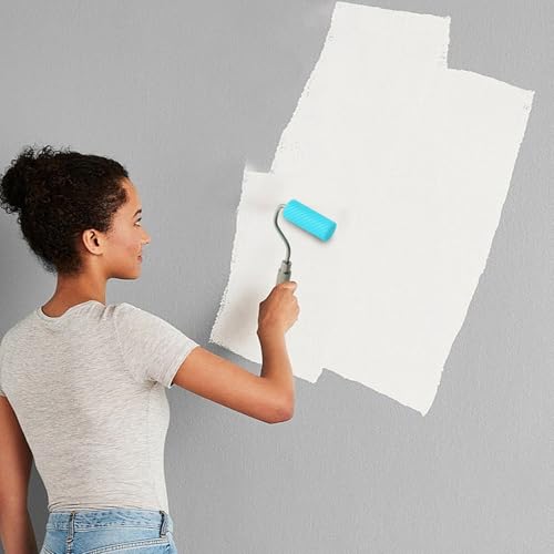Glue Roller Set Silicone Glue Applicator with Tray for Woodworking, Arts and Crafts, Wood Projects, Furniture Repair and Professional Paint Kit Sky-blue - color: Sky-blue