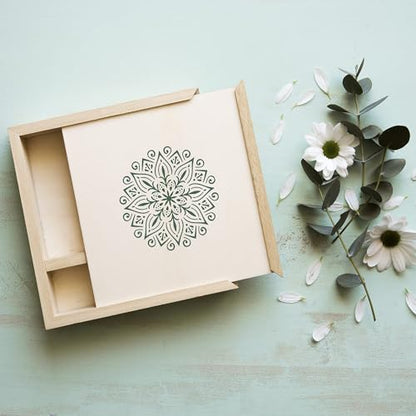 124 Alphabet Numbers Mandala Stencils Small Large Upper Lowercase 2 and 4 inch Arts Crafts Letters Stencil Reusable Template for Calligraphy DIY Painting Wood Wall Fabric Rock Bullet Journal Kit - style: Medium
