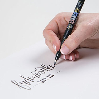 Tombow 82039 Fudenosuke Brush Pen, Soft Tip (5 Pack), Black, 5 Piece - style: Soft Tip