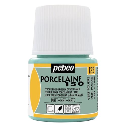 PEBEO Porcelaine 150 Paint, Powder Green - color: Powder Green, size: 1.52 Fl Oz (Pack of 1)