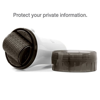 Guard Your ID Wide Advanced Roller 2.0 Identity Theft Prevention Security Stamp White - color: White, size: wide
