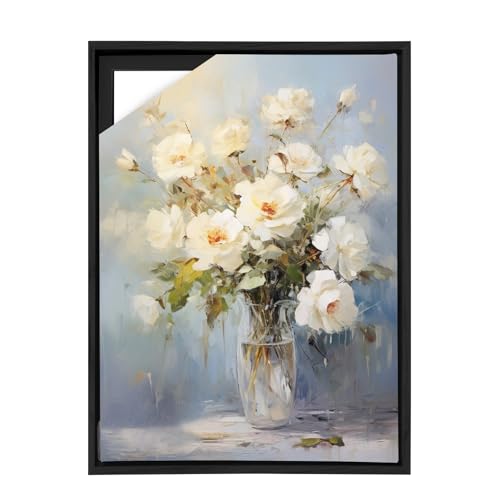 Fepinc Canvas Floating Frame, Canvas Frame 0.75 inches deep Floater for Canvas Panel Oil Painting Wall Art Prints (Black, 15.7x19.6) - color: Black, size: 15.7x19.6