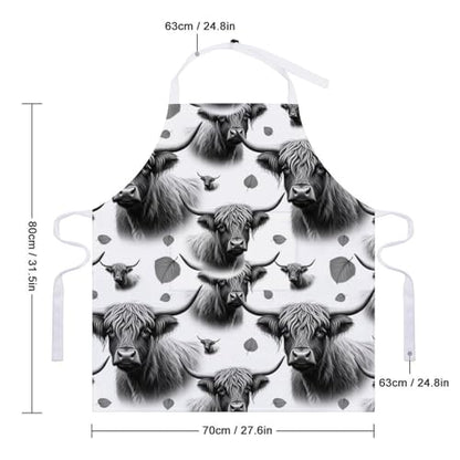 Chef Bib Apron for Restaurant, Anti-Stain with Pocket Adjustable, Cooking Dishwashing Lab Use - color: Style (547)