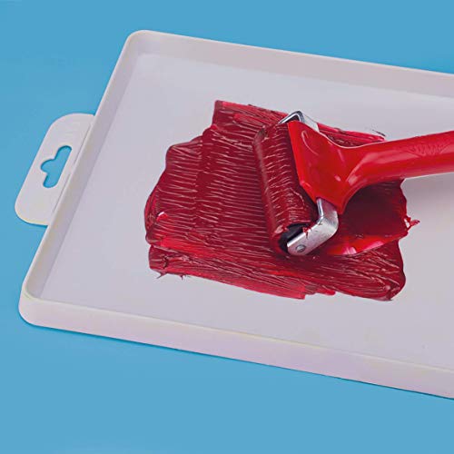 ESSDEE Ink Roller 5.90 Inch - Heavy Duty EPDM 70 Shore Hard Rubber Surface Brayer - Aluminium Core - Block Printing, Scrapbooking, Laminating Industrial Processes - size: 5.90 Inches