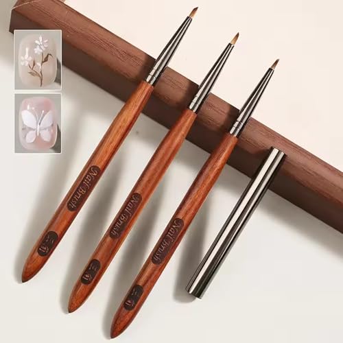 Precision Triangular Nail Brush for Quick Paint Flower, Petal & Butterfly, 3d Flowers Nail Art Brushes - Acrylic & Gel Polish DesignsTools Manicure Pen for DIY & Salon Use - 1pc - color: A - Flower Brush