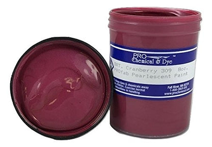 Pearlescent Textile Paint 8 oz. (Cranberry) - color: Cranberry