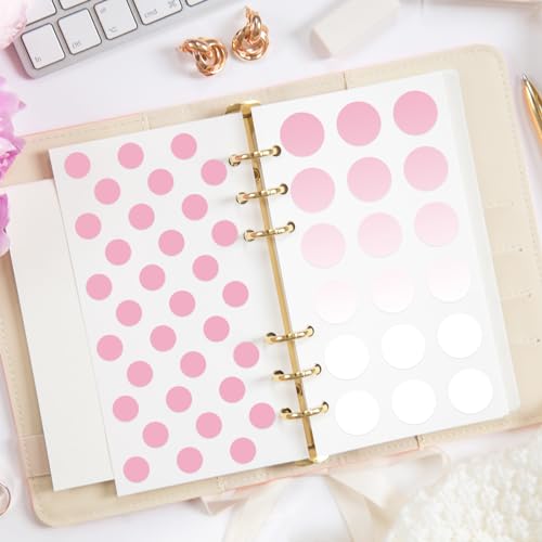 JarThenaAMCS 16Pcs Circle Stencils Round Polka Dot Templates Stencils Reusable Plastic Drawing Painting Template for DIY Art Craft Painting on Wood - style: Circle