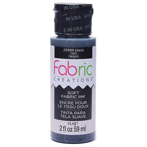 Fabric Creations Fabric Ink in Assorted Colors (2-Ounce), Black - color: Black