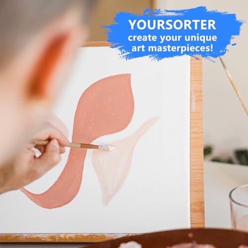 Canvas Boards for Painting Bulk 8x10 Inch, 42 Pack Small Painting Canvases for Art Beginners, 100% Cotton Paint Canvas Panels Blank, Gesso Primed Acid-Free for Acrylic, Oil & Other Paints - size: 8"x10" - 42pcs