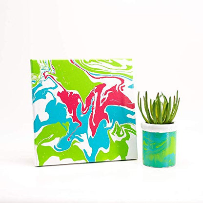 FolkArt Pre-Mixed Acrylic Pouring Paint, 8 oz, Sour Apple - color: Sour Apple