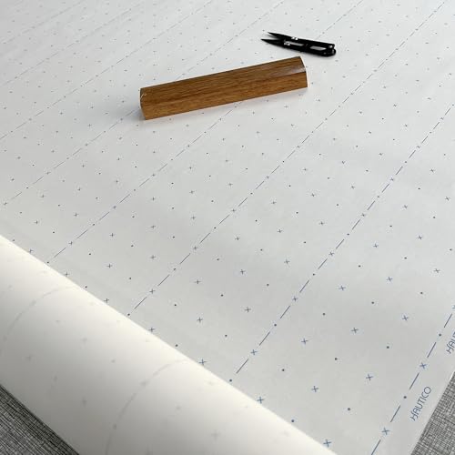 Pattern Paper for Sewing, Tracing Paper for Pattern Drafting, Marking Paper for Dressmaking, 60g Weight (Alphanumeric Dotted Paper, 45 Inch x 20 Yard)