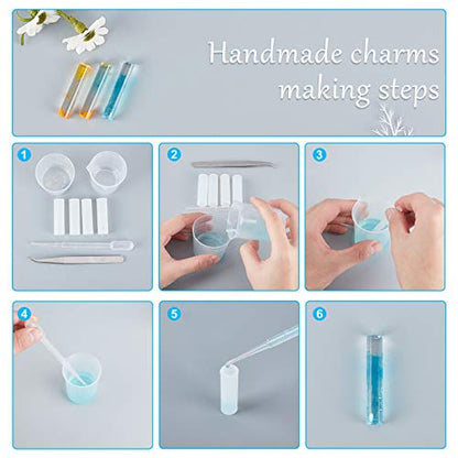 arricraft 10PCS Tube Silicone Molds DIY Resin Craft Clear Resin Casting Molds for DIY Necklace Bracelet Earring Craft Making - color: Clear-Tube